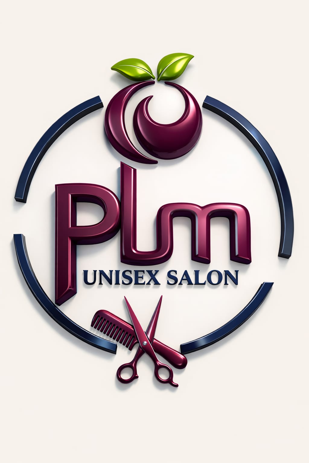 Plum Unisex Salon Logo